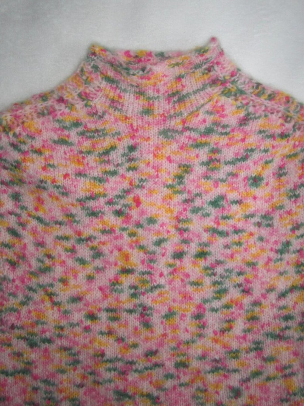 ANN MASHBURN Multicolor Mohair Merino Blend Sleeveless Sweater Women’s Small - Picture 3 of 10